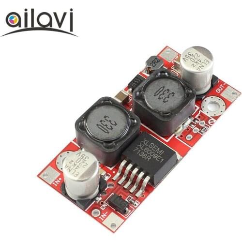 XL6009 Automatic Voltage Rise and Fall Module 5V-32V Turn Fixed 12V or 24V Adjustable Voltage Stabilizing Power Board 15W
