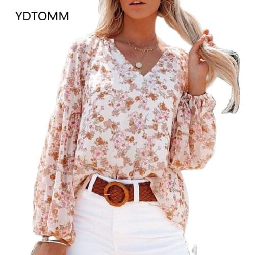 Блузки с цветами YDTOMM China At AliExpress