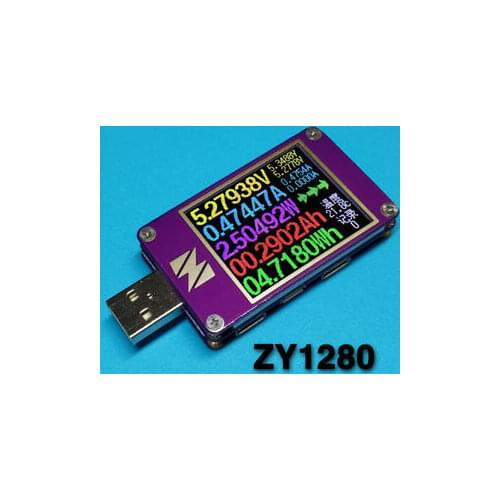 YZXstudio ZY1280 USB Current Voltage Capacity Fast Charge QC4 PD3.0 MFI PPS Test