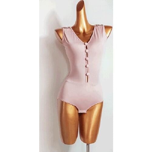 2021 New DL756 Female Latin Dance Bodysuit Women Sleeveless Bare Back Tops for Belly Dancing Modern Dance Performamnce Cloth