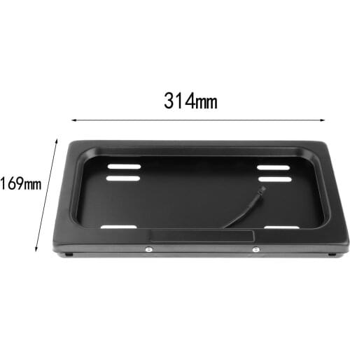 1 Set Hide-Away Shutter Cover Up Electric License Plate Frame w/ Remote