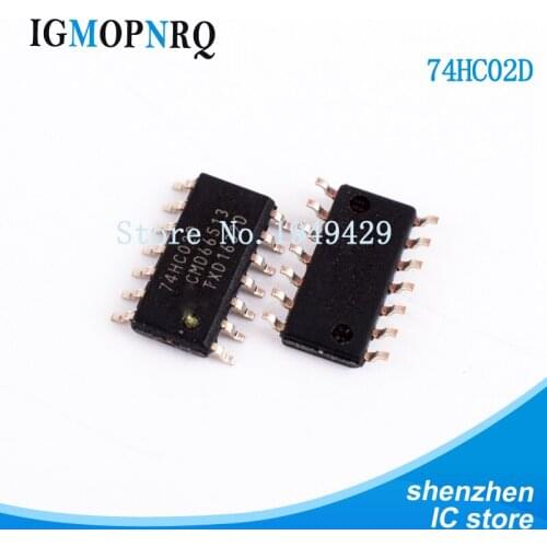 10PCS/LOT 74HC02D SOP14 74HC02 SOP SN74HC02DR SN72HC02 SMD SOP-14 New