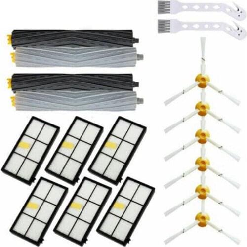 18Pcs Main Brush Filter Side Brush Replacement Accessories Kit for Irobot Roomba 800 Series 860 880 Vacuum Cleaner Parts