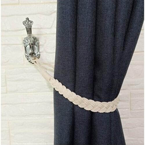 2PCS Modern and Simple Cotton Curtain Bandage Tie Rope Hand-woven Creative Curtain Storage Rope Lanyard