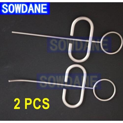 2 pcs Dental Surgical Implant Bone Powder MTA Delivery Carrier Transport Dental Powder Injector Syringe tools 1.2mm/1.8mm