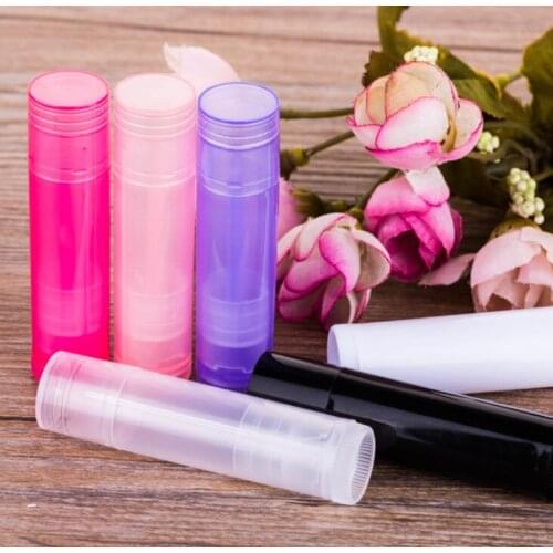 5g Lip Balm DIY Lip Gloss Empty Bottles Mini Refillable Lipgloss Tube Plastic Sample Lotion lipstick Containers Tubes 100pcs