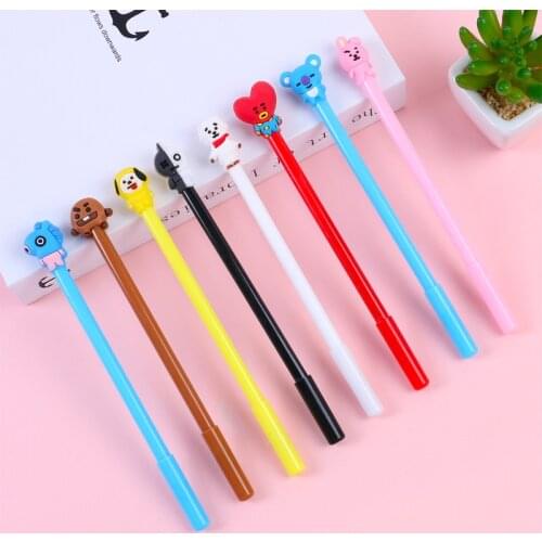 50pcs factory direct new cute cartoon creative stationery cartoon pen office supplies wholesale