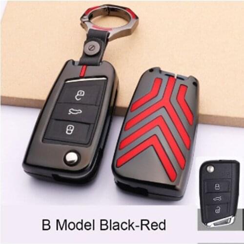 Alloy car Key Cover Case holder For Volkswagen for VW TIGUAN Golf for Skoda Octavia Car Shell Key Protection Accessorise