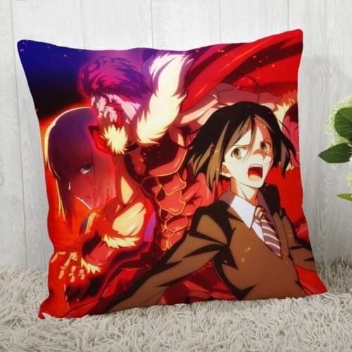 Custom Fate Zero Pillow Cases Square Pillowcase Christmas Zippered Pillow Cover 40*40cm,45*45cm(One Side)