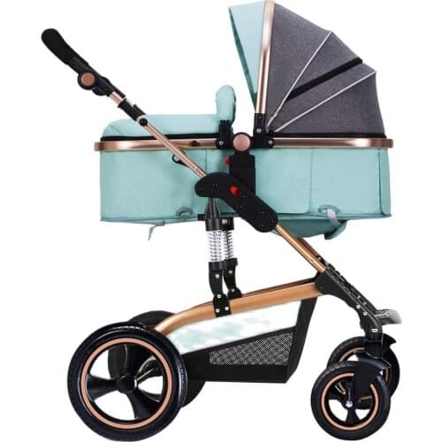 Baby stroller high landscape can sit reclining folding shock absorber children trolley light stroller