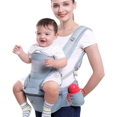 0-48M Ergonomic Baby Carrier 15 Using Way Infant Baby Hipseat Carrier Front Facing Ergonomic Kangaroo Baby Wrap Sling Travel