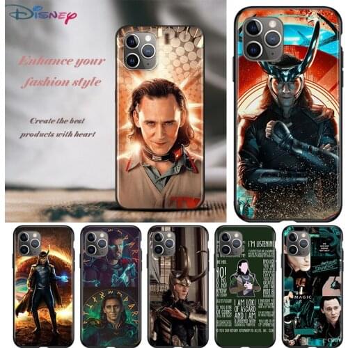 Avenger Loki For Apple iPhone 12 11 Pro Max mini XS Max XR X 8 7 6 6S Plus 5S SE 2020 Soft Black Phone Case