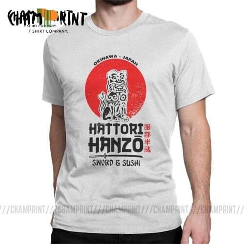 Men T-Shirts Hattori Hanzo Creative Cotton Tee Shirt Short Sleeve Kill Bill T Shirts O Neck Tops Birthday Present
