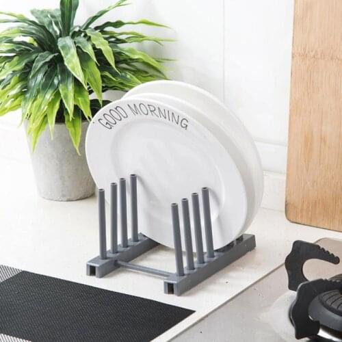 Kitchen Organizer Shelf Pot Lid Rack Spoon Plate Holder Shelf Cooking Dish Tray Rack Stand Kitchen Accessories Home Storage