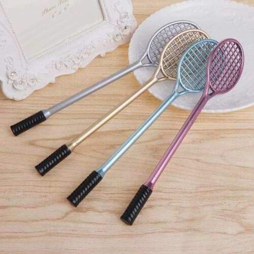Mini Badminton Racket Slime Form Crystal Soil Kit Play With Slime Gel Pen