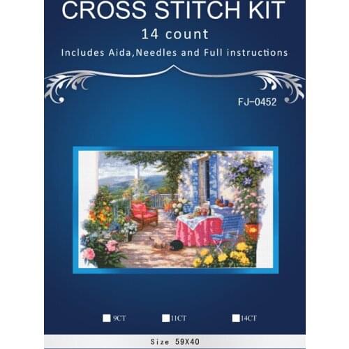 BOBO Summer house Cross stitch Higher quality Similar DIY DMC 14CT unprinted Cross stitch,Sets For Embroidery kits
