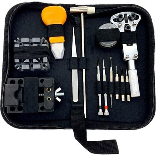 30PCS Watch Band Strap Link Remover Back Opener Screwdriver Hammer Tool Set watchmaker Watches Repair Tools Kit