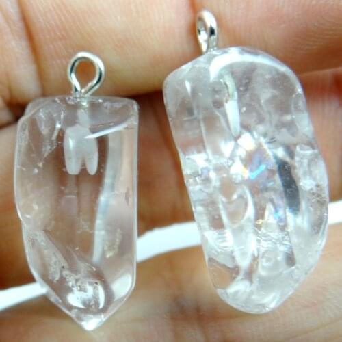 Natural stone Turquoises Quartz Crystal tiger eye Opal Irregular pendant for diy Jewelry making necklace Accessories10PCS