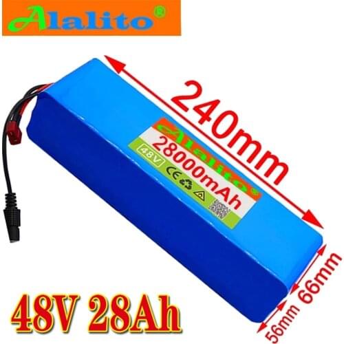 Genuine 48v lithium ion battery 48v 28Ah 1000w 13S3P Lithium ion Battery Pack For 54.6v E-bike Electric bicycle Scooter with BMS