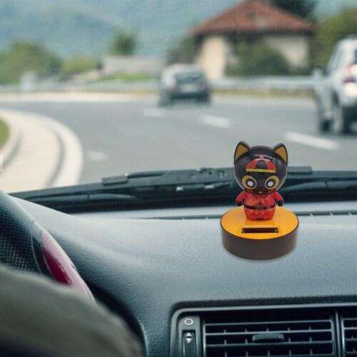 Solar Power Dancing Figure Doll Bobble Head Office Desk Windowsill Car Interior Decoration Ornament Kids Toy