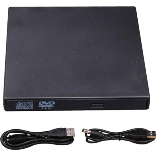 Portable Size Plug & Play External Drive USB 2.0 Burner CD+RW DVD Reader ROM CD Writer Suitable For Mac for Win7/8/10