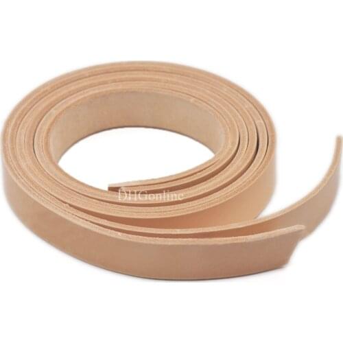120CM to 130CM Natural Vegetable Tanned Width 38mm 1.5" Leather for Strip Suture Leather Belt Needle Buckle