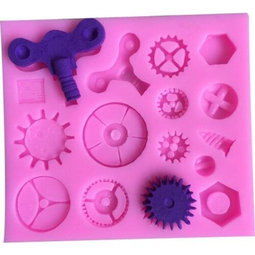 Gear silicone mold DIY chocolate mold 15-162