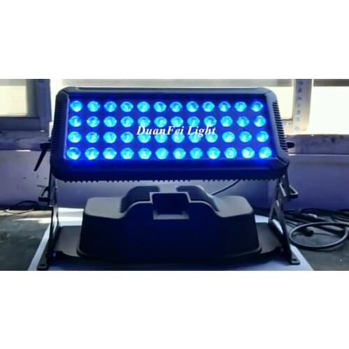6lot 48*18W led waterproof flood stage effect lighting ip 65 rgbwauv par dmx control for dj disco wash strobe city color