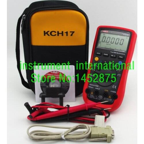 UNI-T UT-61E Digital Handheld Mutimeter Tester DMM AC DC Volt Ohm Frq with case KCH17,UT61E + KCH17
