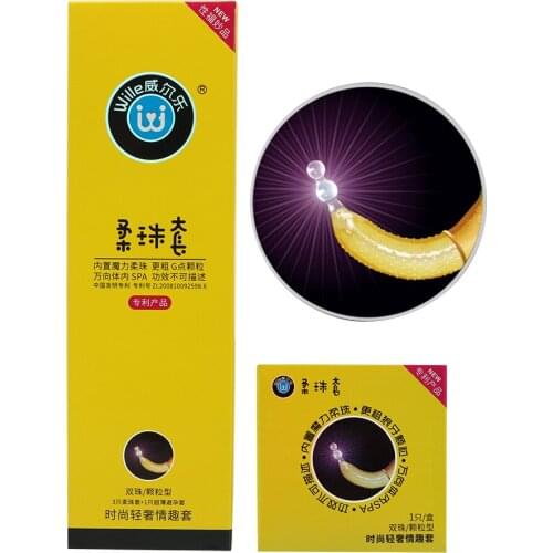 VATINE G-spot Stimulator Ultra Thin Adult Sex Products Natural Latex Dual Beads Dotted Condoms 1pcs/3pcs Delay Ejaculation