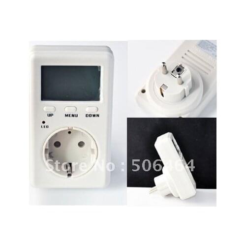 WATT WATTMETER DIGITAL SOLAR ENERGY METER 4mm round plug EU Version