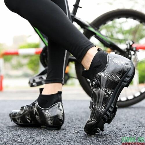 Winter High-top Mens Self-locking Mountain Bike Shoes Outdoor Sports Speed Road Bike Sneakers Women Warm Racing Shoes Size36-48