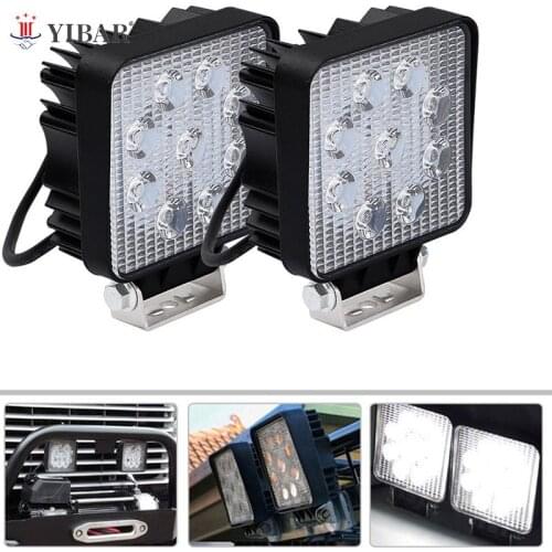 1Pcs 4inch 27W Square Spot Beam Led Work Light Driving Fog Lights Front Bumper