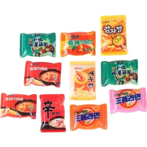 10pcs DIY Accessories Simulation Instant noodles Pretend Food Toys