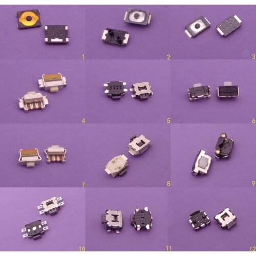 12model 24pcs/lot power button of the volume button switch shrapnel The key parts for mobile phone switch