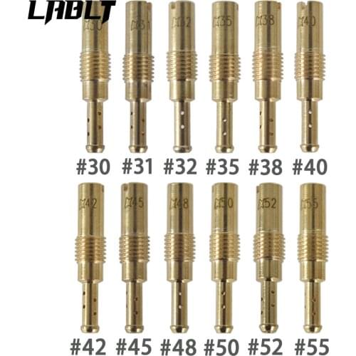 New 12pcs Set Slow/Pilot Jet for PWK Keihin OKO CVK 30,31,32,35,38,40,42,45,48,50,52,55