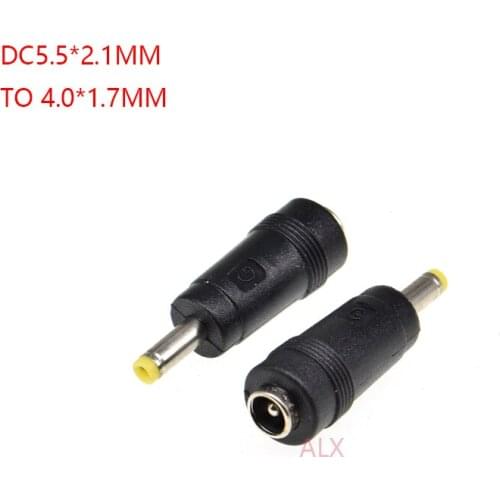 2PCS dc 5.5*2.1MM FEMALE JACK TO 4.0*1.7MM MALE PLUG CONNECTOR DC POWER Charger adapter Converter 5.5X2.1MM 5.5*2.1 4.0x1.7