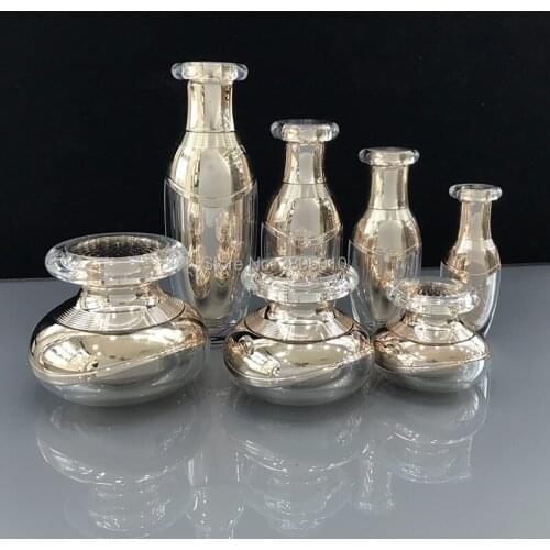 15g30g50g Acrylic Empty Cosmetic Beauty Cream Jar, 15ml30ml50ml100ml High Quality Lotion Pump Bottle F791