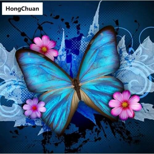 Diamond embroidery, beautiful butterfly 5D, diamond painting, cross stitch, 3D square diamond mosaic home decoration Christmas