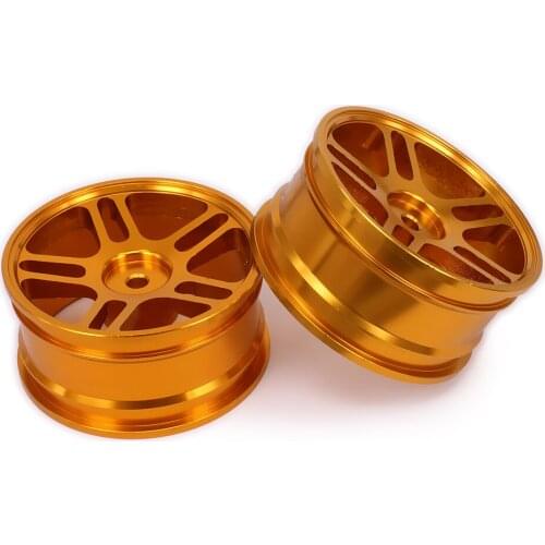 2PCS Aluminum Five Pointed Star Wheel Rim w/o Tire tyre For Rc 1/10 On-Road Racing Crawler Hop-Up Parts HSP Axial Wltoys Himoto