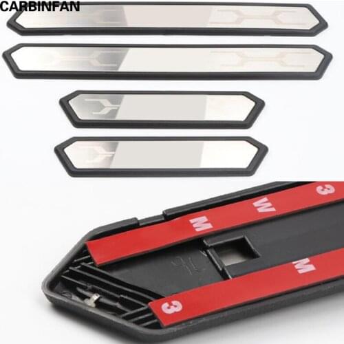 Car Accessories Built-in Stainless Steel Door Sill Scuff Plate Welcome Pedal Trim Cover 4Pcs/Set For Toyota RAV4 RAV 4 2019 2020
