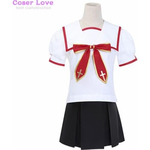 Fate/stay night FGO fate/kaleid liner school uniform Illyasviel von Einzbern Cosplay Costume Halloween party Christmas Costume