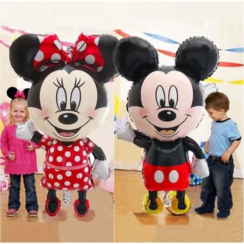 Giant Mickey Minnie Mouse Balloons Disney Cartoon Foil Balloon Baby Shower Birthday Party Decorations Kids Classic Toys Air Gift