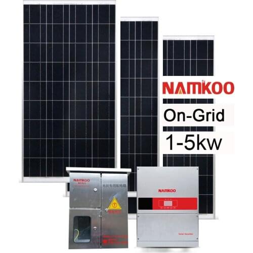 Hot sale Namkoo 6000w pv panel 6000w 5000w 4000w solar system for home on grid