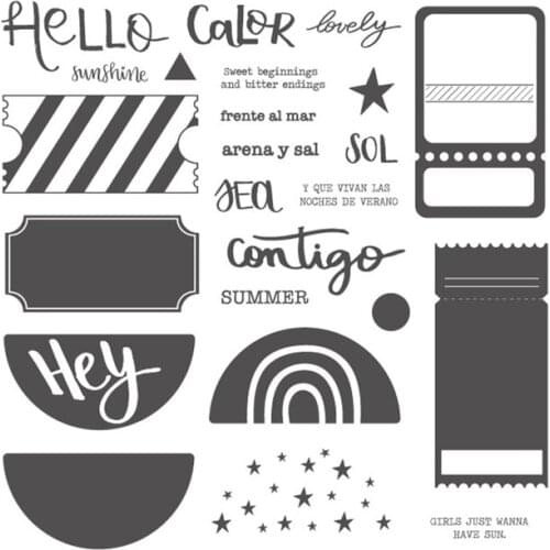 Spanish ticket stamp Clear Stamp for Scrapbooking Transparent Silicone Rubber DIY Photo Album Decor