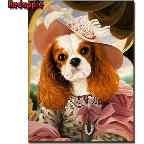Cavalier King Charles Spaniel DIY diamond painting pet puppy Cross Stitch diamond mosaic diamond embroidery full Square Drill