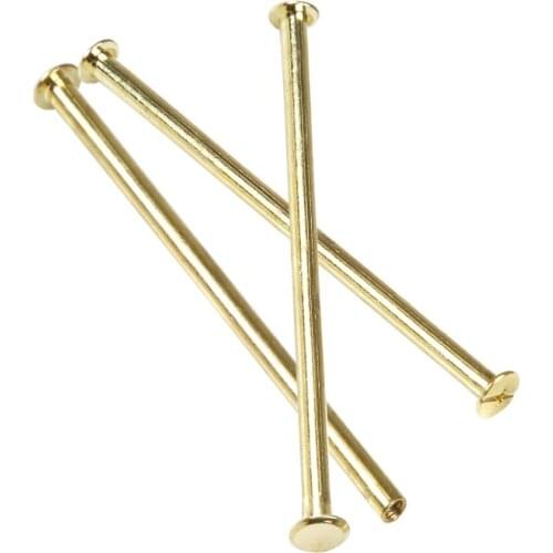 M5*90 Plated Copper Account Screw Rivet /Book Screw / Album Sample Book Docking Cook Pin M5 Hardware