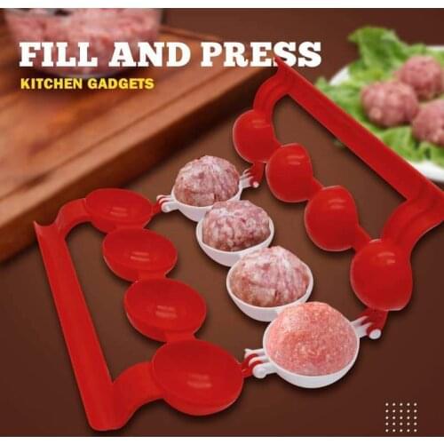 New Creative Plastic Meatballs Maker Fish Balls Molds DIY Stuffed Meat Ball Mold Rice balls Making Cooking Tool Kitchen Gadget