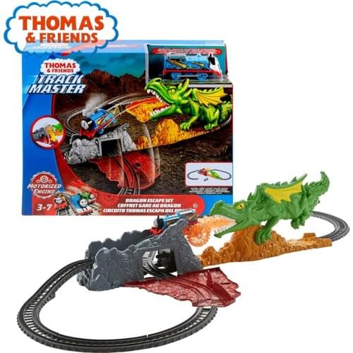 Thomas & Friends Track Master Dragon Escape Set FXX66 Railway Train Builder Big Animal Funny Style For Kid Birthday Gift Toys
