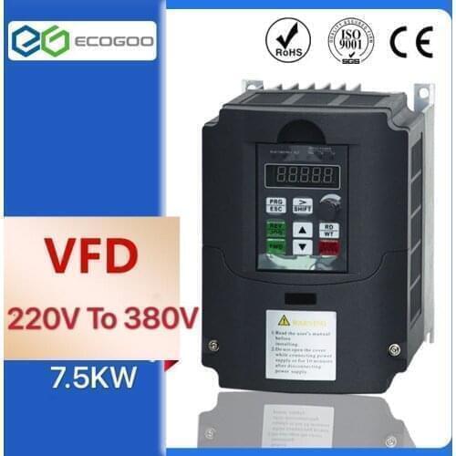 Step up boost converter inverter 220v to 380v 3 phase power 7.5kw transformer for motor VFD